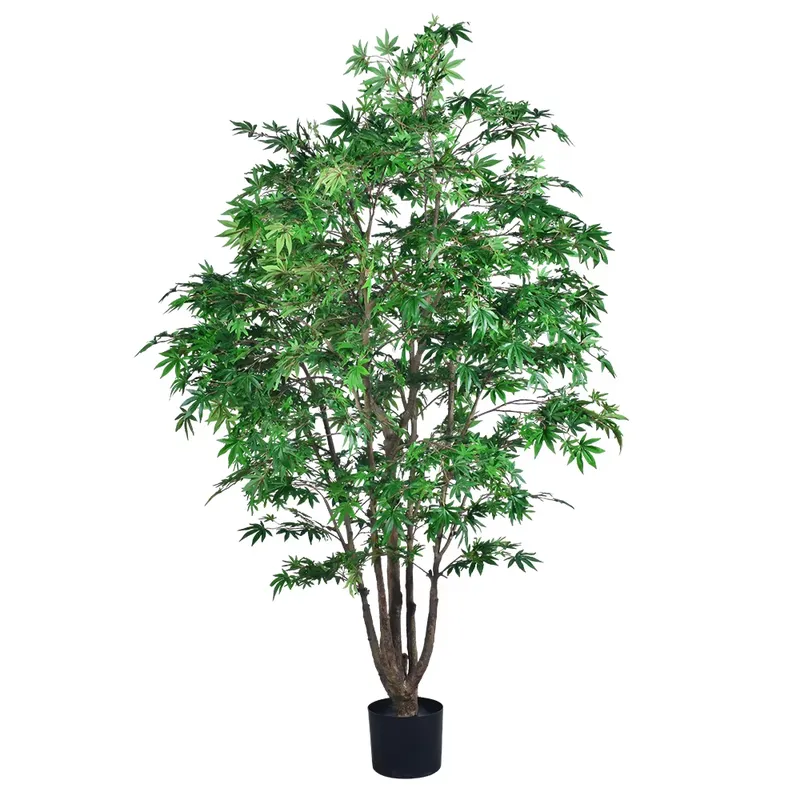 Dracaena Marginata - 트렌디한 도매용 녹색 단풍나무 인조 다관목