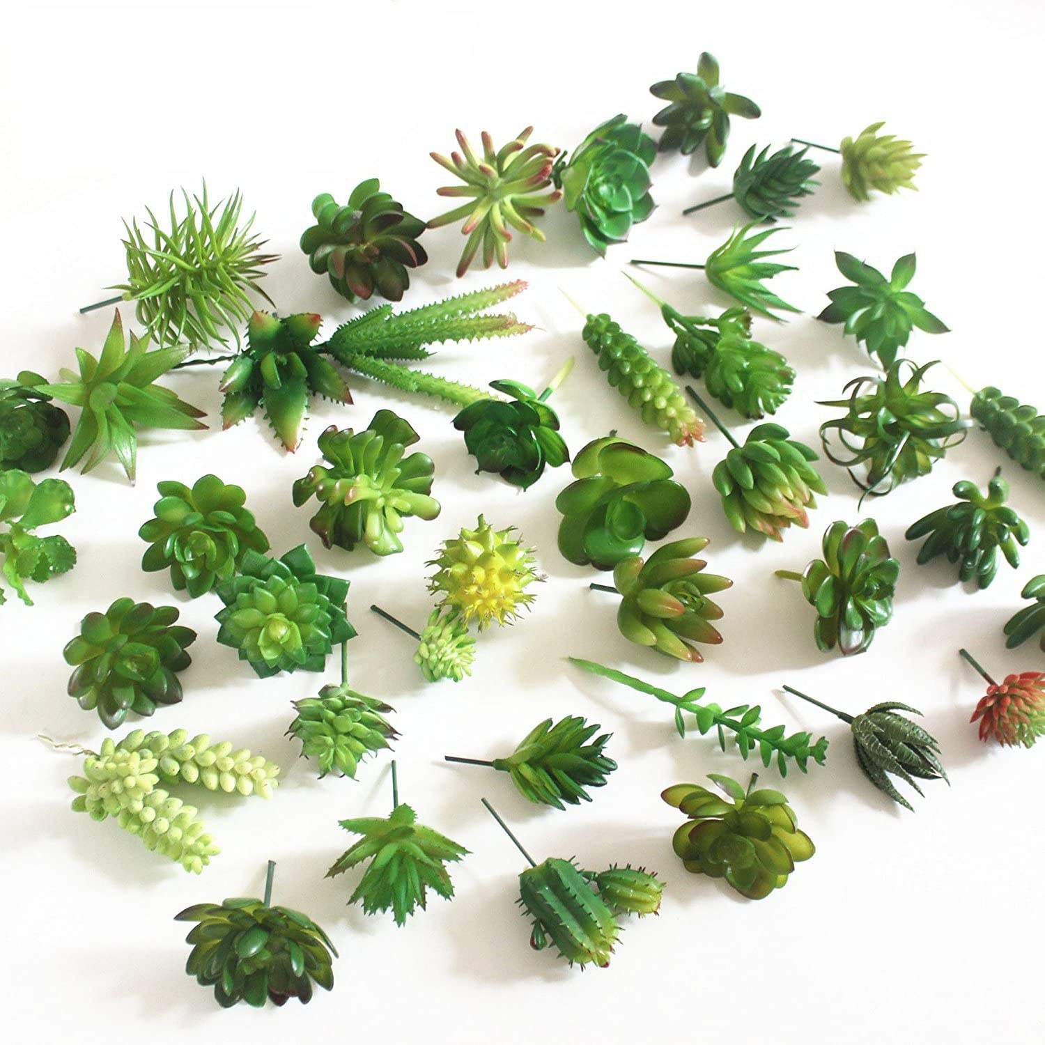 Echeveria Succulent - 15pcs 인공 즙이 많은 식물 장식