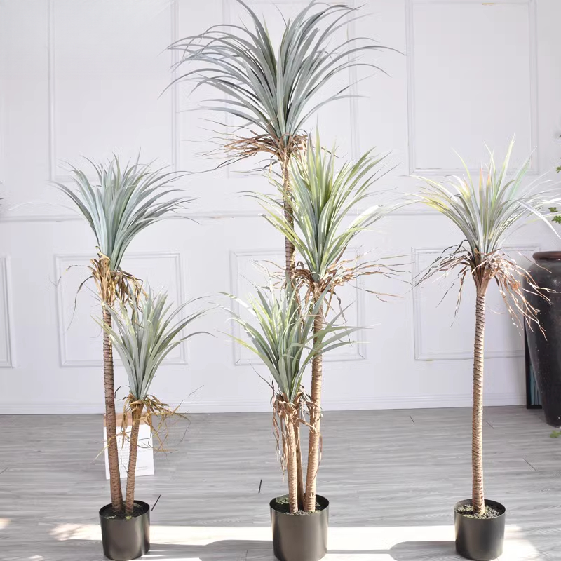 드래곤 블러드 유카 인공 식물 나무 바닥 장식 홈 인테 - Dracaena Marginata 리뷰 및 가격