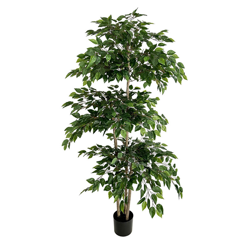 대형 열대 식물 플라스틱 가짜 잎, 실제 터치 녹색 반 - Ficus Lyrata Tree 리뷰 및 가격