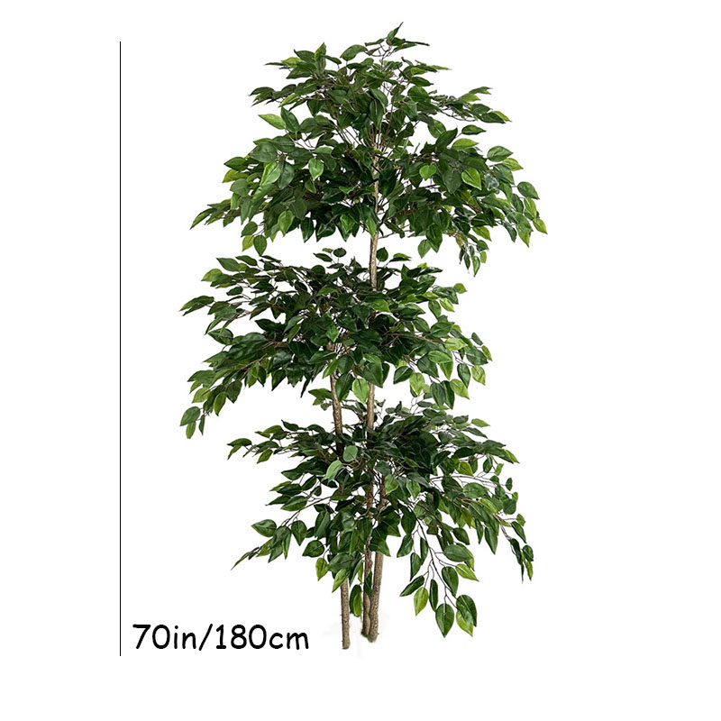 대형 열대 식물 플라스틱 가짜 잎, 실제 터치 녹색 반 - Ficus Lyrata Tree 리뷰 및 가격