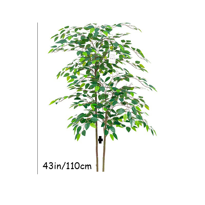 대형 열대 식물 플라스틱 가짜 잎, 실제 터치 녹색 반 - Ficus Lyrata Tree 리뷰 및 가격