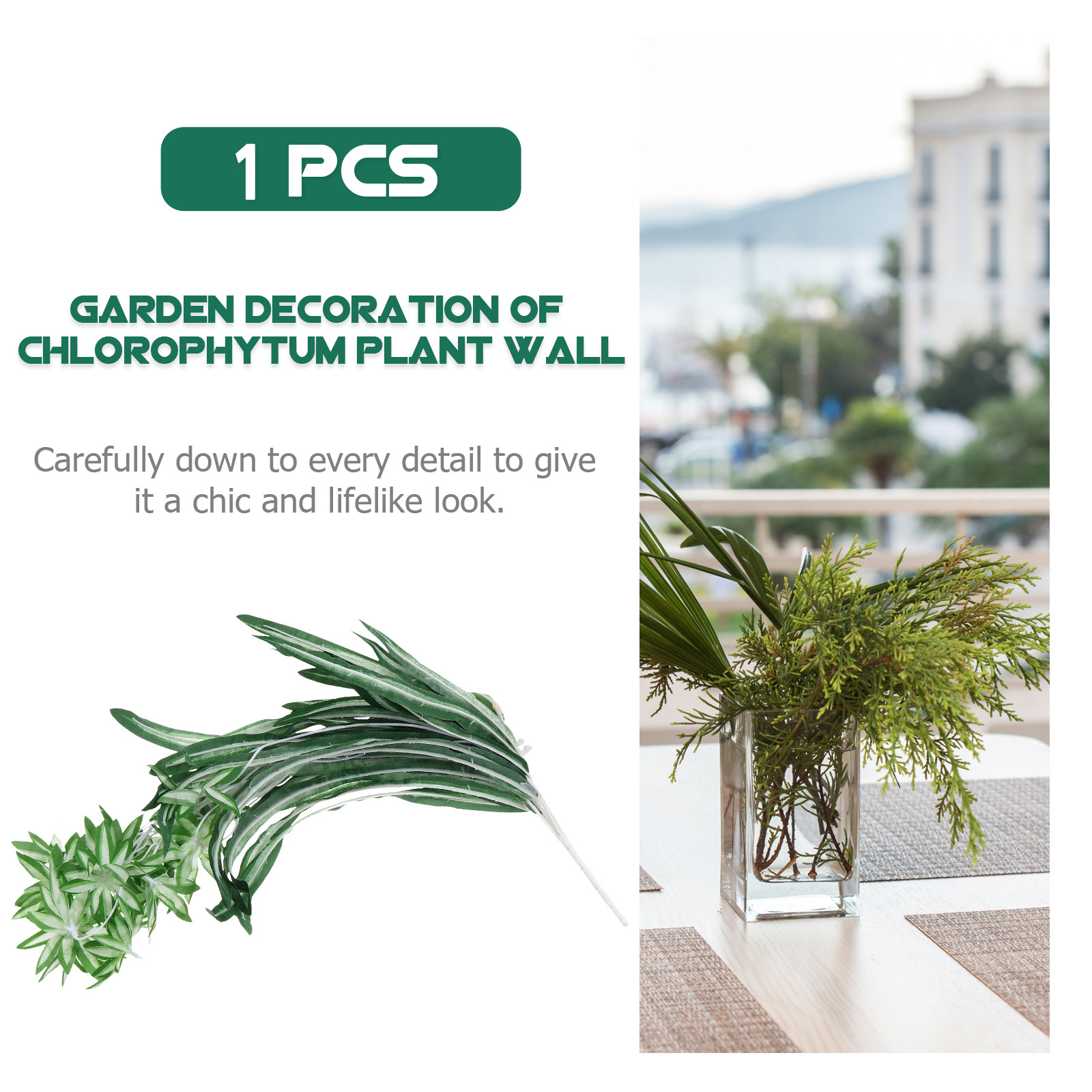1개입, 사실적인 디자인의 인조 클로로피툼(스파이더 플 - Spider Plant Hanging 리뷰 및 가격