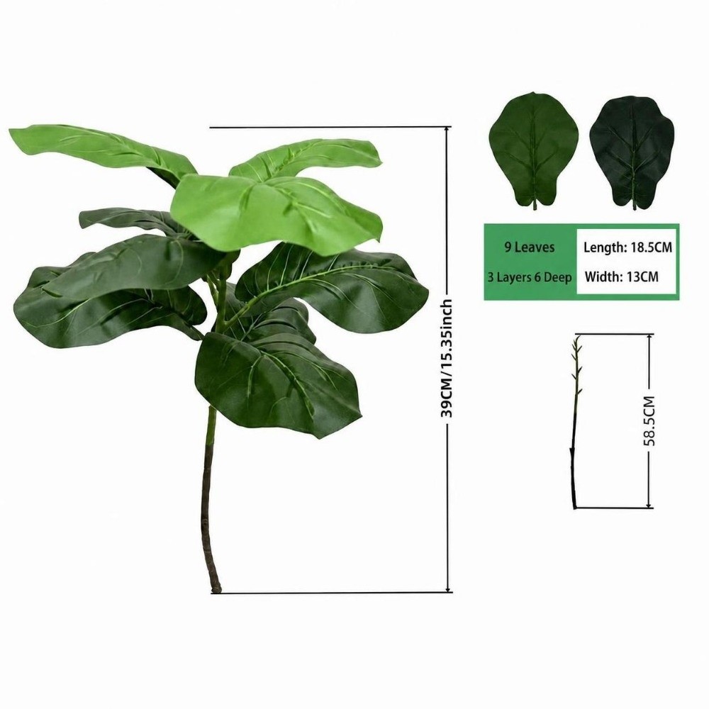 9/15/23 인조 피쿠스 리라타 대형 녹색 인조 야자 - Ficus Lyrata Tree 리뷰 및 가격