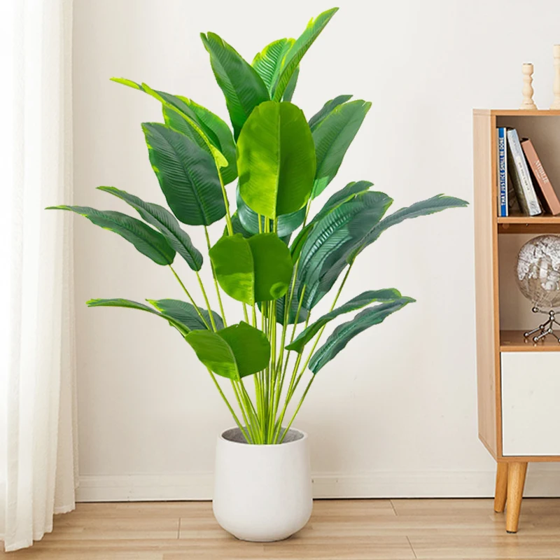 1개 인조 식물 대형 열대 야자수 가짜 바나나 나무 잎 - Dracaena Marginata 리뷰 및 가격